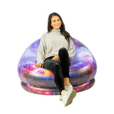 Air Candy Illuminated Inflatable LED Chair (Galaxy Chair Hubble Telescope LED Illuminated Game Chair) Air Candy