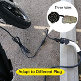 EVHIKING J1772 to Nema 5-15/5-20 Discharger, EV Station Charging Adapter with 0.25M Cable and Three Sockets,EV Adapter Plug,J1772 to Nema 5-20 for E-Bike/Scooter/One Wheel EVHIKING