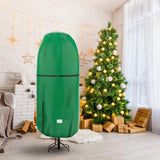 Upright Christmas Tree Storage Cover,Tear Resistant Adjustable Christmas Tree Storage Bag for 9 FT Artificial Tree Standing with Ornaments,Xmas Tree Cover, Dustproof Riuog