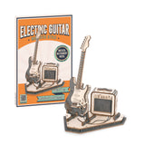 ROBOTIME 3D Puzzle for Kids Wooden Craft Kits DIY Model Guitar Kit to Build Brain Teaser Puzzle Toy Creative Gift for Teens & Adults ROBOTIME