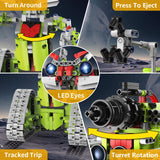 VOPOGLNE 5 in 1 STEM Robot Building Kit, APP & Remote Control Robotics Building Toys, 705 Pcs DIY Building Robot/RC Car/Tank with Light, Building Toy Gifts for Boys Girls Kids 8-16 Science Learning VOPOGLNE