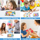 MZZOTOY Princess Puzzles for Kids Ages 4-8, 60 Pieces Jigsaw Puzzles for Kids Ages 3-5 Puzzle for Girls and Boys Learning Educational Puzzles Toys in a Metal Box MZZOTOY
