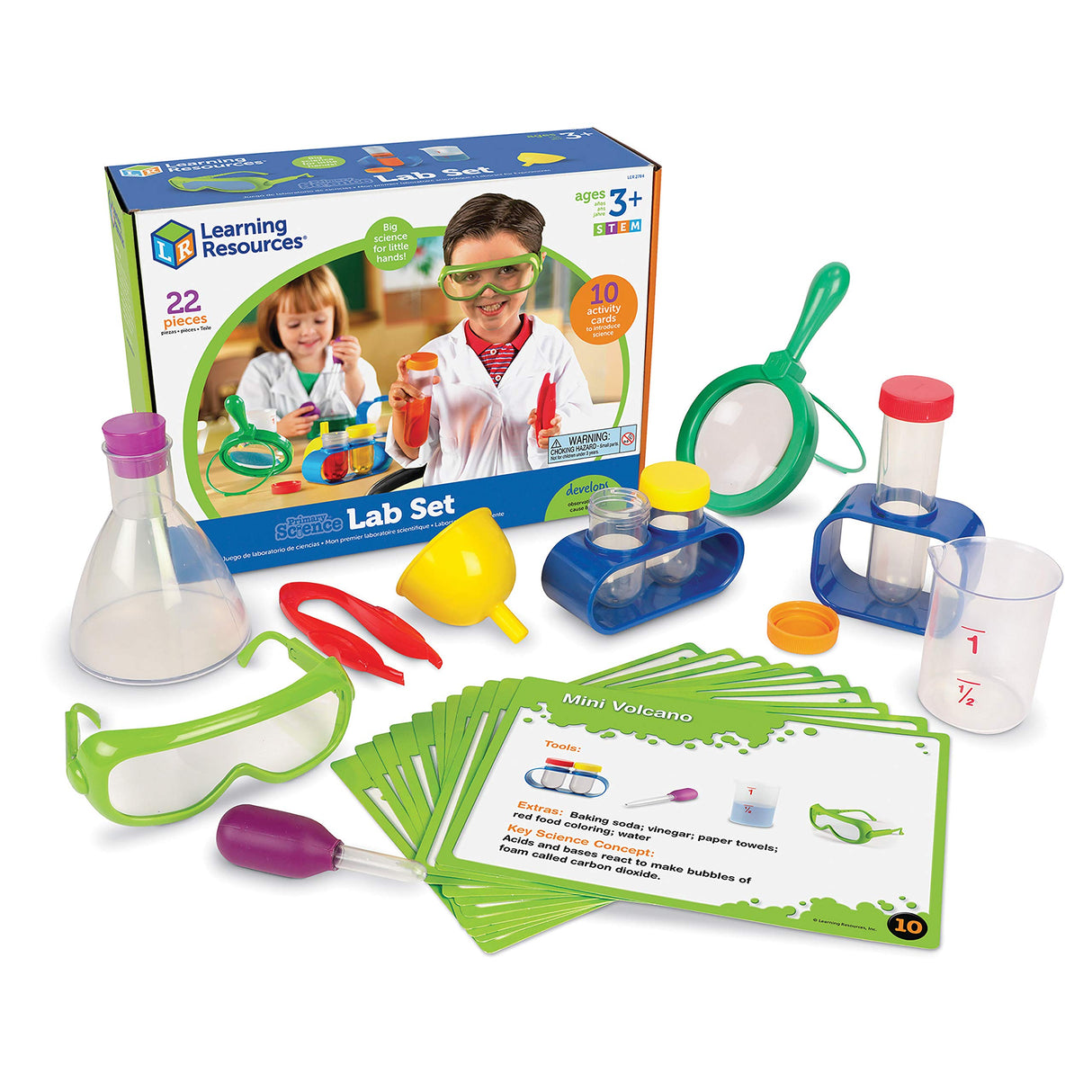 Learning Resources Primary Science Lab Activity Set - Experiments for Kids, Chemistry Toy, Pretend Play, STEM Projects, Classroom Must Haves, Teacher Supplies, Montessori Gifts for Boys and Girls Learning Resources