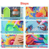 Large Diamond Painting Kits for Adults Landscape Heart Love Moon Flowers, 5D DIY Diamonds Art Crafts Full Square Drill Diamond Art Sets for New Beginners Paint by Numbers Home Wall Decoration 16x16'' Lvmuu