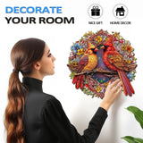 Wooden Puzzles for Adults, Cardinal Puzzles, 200 Pieces Puzzles for Adults, Christmas Puzzle Gifts for Women, Wooden Jigsaw Puzzles (M-11.9 * 11.8in) NABYSHOP