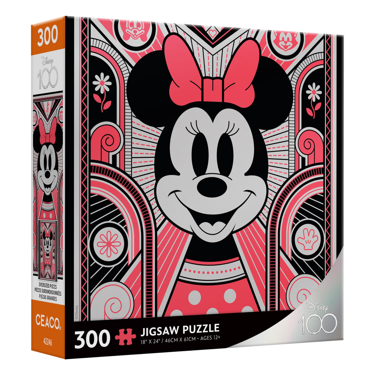 Ceaco - Disney's 100th Anniversary - Luxe Minnie - 300 Piece Jigsaw Puzzle Ceaco