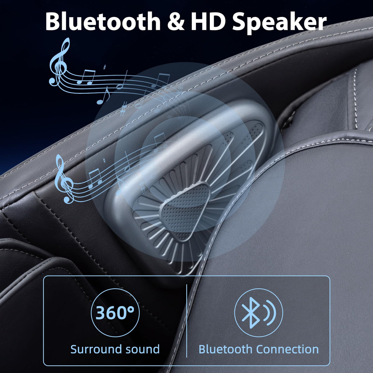 MYTHIA A303 Massage Chair iRest System, Full Body with Heat, Zero Gravity, 53.15" SL Track Shiatsu Recliner with Auto Body Scan, Bluetooth Speakers, Footrest Calfrest Extension (Black) MYTHIA