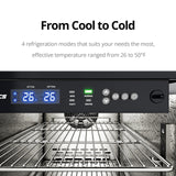 Frostronics 15 Inch 100 Cans Outdoor Beverage Refrigerator, 3.5 cu. ft. Built-in Beverage Cooler with Easy-Swap Reversible Door, 26°F Outdoor Beverage Fridge, SUS304, Lockable, ETL & NSF7 Certified Frostronics