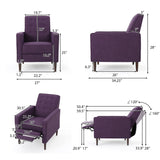 Christopher Knight Home Mervynn Mid-Century Modern Fabric Recliner, polyester, Muted Green / Dark Espresso Christopher Knight Home