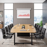 Tribesigns 8FT Conference Table, 94.5L x 47.2W inch Large Meeting Table, Modern Rectangular Seminar Table for Office Meeting Conference Room, Metal Frame Tribesigns