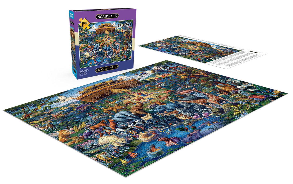 Buffalo Games - Dowdle - Noah's Ark - 1000 Piece Jigsaw Puzzle for Adults -Challenging Puzzle Perfect for Game Nights - Finished Size is 26.75 x 19.75 Buffalo Games