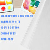 Augacage 120 Sheets 100% Cotton Watercolor Paper Bulk, 8.5" x 11" 140lb/300 GSM Cold Press Water Color Paper White Paint Paper Suitable for Kids Adult Watercolor Drawing Augacage