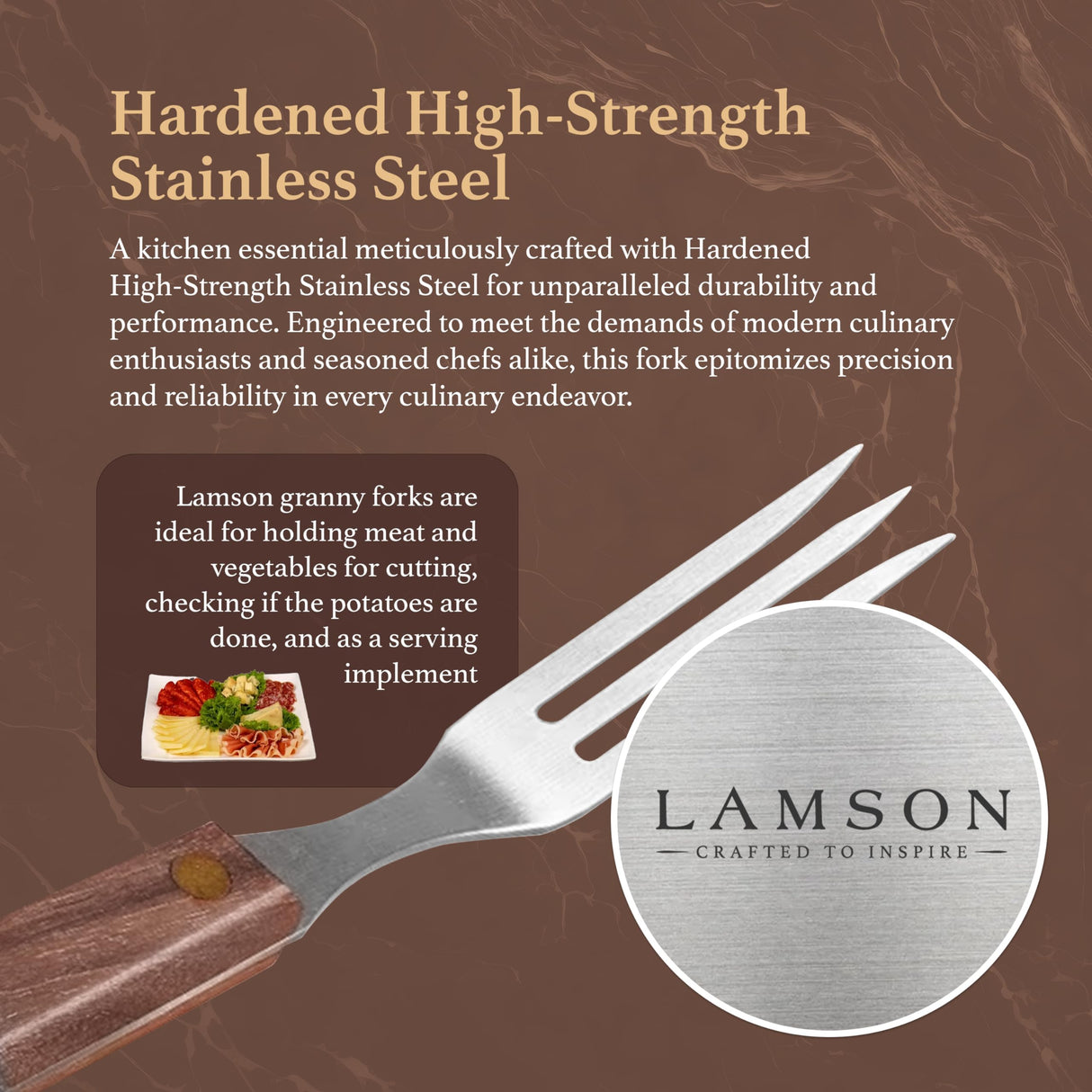 Lamson 7" Granny Fork with 3-Tines Lamson