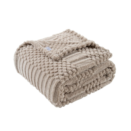 50x70 Inch Brown Throw Blanket - Soft & Fluffy Fleece, Neutral Tan Color, Cute & Aesthetic, Perfect for Sofa, Couch, Chair, Bed, Living Room & Bedroom, All-Season Use, Plush & Cozy Decorative Blanket Lussena