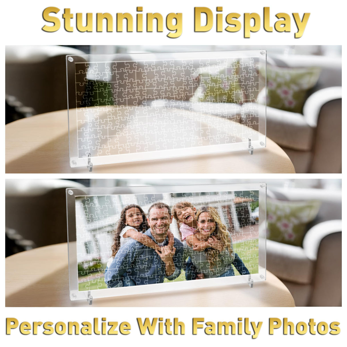 Funwares ImPuzzable Insanely Impossible Puzzle: Clear Acrylic Jigsaw Puzzle for Adults, Every Piece Unique, False Edges, False Corners, Hardest Puzzle for Adults, White Elephant Gift! 200 Piece Puzzle Funwares