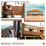 Natural Reed Fencing Rolls,6FT X 16.4FT Reed Screen Curtain Balcony Reed Fence Bamboo Screen Fencing for Outdoor Backyard Patio（Brown） ZNCMRR