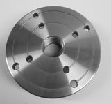 Steel Face Plate 1"-8 Threaded for Wood Lathe Turning (4") ONESTEP-TOOLS