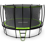 JumpFlex Large Round Recreational Backyard Trampoline & Net, 12 ft, Green/Black Jumpflex