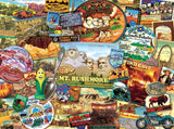 SUNSOUT INC - South Dakota - 1000 pc Jigsaw Puzzle by Artist: Kate Ward Thacker - Finished Size 20" x 27" - MPN# 70076 SunsOut