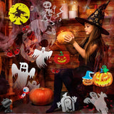 Brighter Halloween Decorations Projector Lights, 2025 Upgraded Holiday Projectors, Christmas Projector with 19 HD Replaceable Slides (Ocean Wave & Patterns), Waterproof Halloween Projector Light Show FLITI
