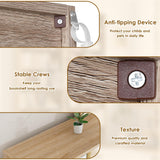 FACBOTALL 82" Tall Bookshelf, 7-Tier Open Shelves Bookcase, Freestanding Display Storage Shelves, Tall Bookcase Home Decor Furniture for Home Office, Living Room, Bedroom, Light Oak FACBOTALL