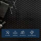 Flooring Inc's 1.6mm Nitro Garage Floor Mat, Truck & Car Garage Mat, Flexible Vinyl Garage Flooring for Stronger & Safer Garage, Workshop or Trailer, Coin Pattern, 7.5' x 17', Midnight Black IncStores