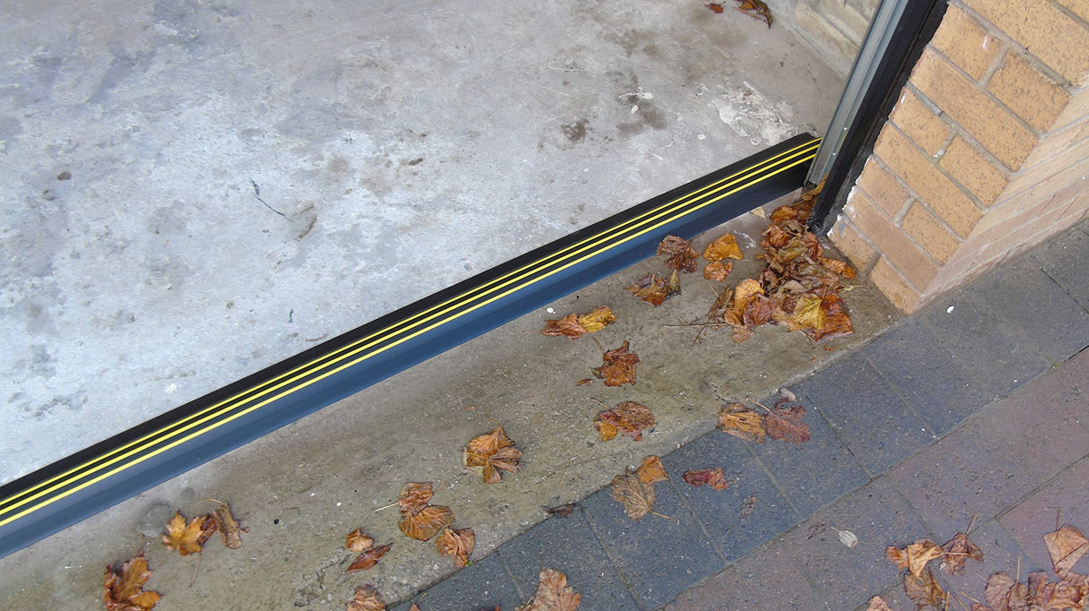 1” High Garage Door Threshold Seal Kit 8'3" Length | Flexible PVC | Complete Kit Includes 1 Adhesive | GaraDry GARADRY