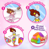 Mocoosy Princess Window Art Kit, DIY Suncatcher Arts and Crafts Kit for Kids Ages 6-8 9-12, Stained Glass Window Art Painting Set for Girls, Unicorn Toys Birthday Gift for Girls 4 5 7 9 10 Years Old Mocoosy