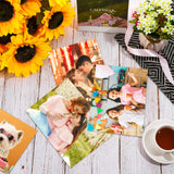 10 Pcs Aluminum Sublimation Blanks Heat, 6 x 8 inches Metal Photo Blanks DIY Blank Metal Sign, Wall Poster Frame Sublimation Blank for Wedding DIY Printing Bedroom Living Room KVCSYAW