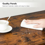 HOOBRO Bakers Rack with Power Outlet, 35.4 Inches Microwave Stand with 4 Hooks, 6 Tiers Kitchen Storage Shelf Rack, Coffee Bar Table, Rustic Brown and Black BF10UHB01 HOOBRO