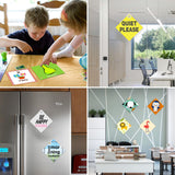 10 Pack 5.5" x 5.5" Sublimation Blanks Suction Cup Car Window Sign, Metal Signs Blanks Removable Car Safety Warning Signs for Heat Thermal Transfer DIY Picture and Custom Design Work OIOIPPIO