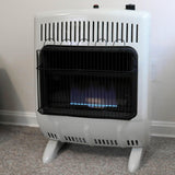Mr. Heater MHVFBF20LPT 20,000 BTU Blue Flame Vent Free Propane Heater For Cold Rooms, Additions, Sun Rooms Cabins & Garage - White Mr. Heater