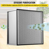 VEVOR Filter Replacement, 24'' x 24'' x 11.5'' AC Filter, HEPA Pleated Air Filter, Air Filter Replacement with Galvanized Frame, 99.97% Standard Filter Compatible for HEPA Filter Novair 2000 VEVOR