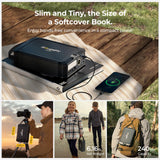 BougeRV 240Wh Portable Power Station, Solar Generator with AC outlet, JuiceGo LiFePO4 Generators for Emergency Power Supply, Camping, Travel, Home Backup, and RV BougeRV