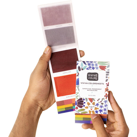 Viviva Colors Travel Watercolor Set - Viviva Watercolor Sheets, Original 16 Colors - Fun, Vibrant, No Mess Watercolor Paint Set for Adults & Kids - Handmade & Premium Pocket Water Color Set Viviva Colors