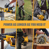 JUNWOOD 4Pack 8.0Ah Replacement for Dewalt 20V Battery Lithium Compatible with XR Max DCB200 DCB201 DCB206 DCB204 DCB207 DCD/DCF/DCG Series JUNWOOD