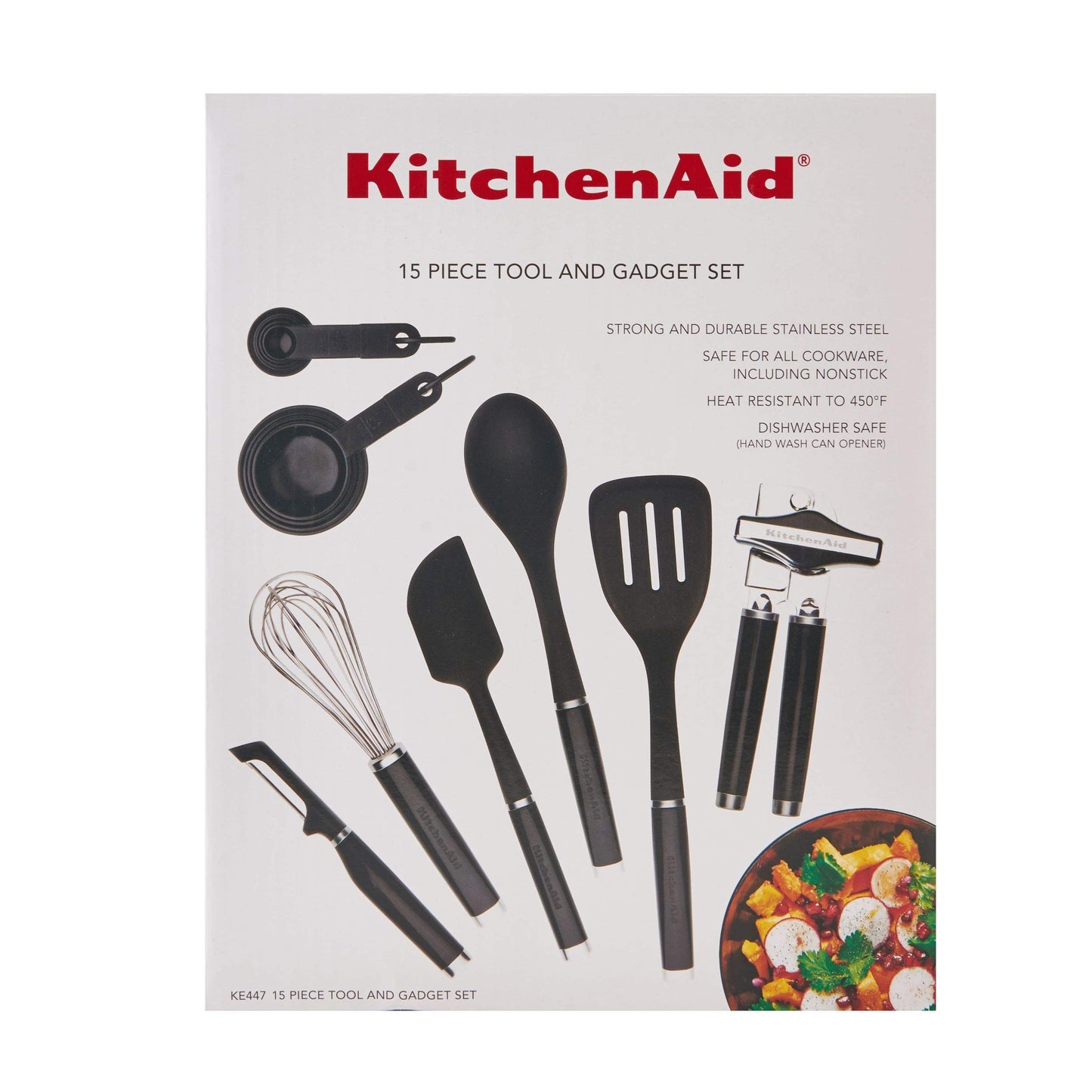 KitchenAid Classic Tool and Gadget Set, 15-Piece, Black