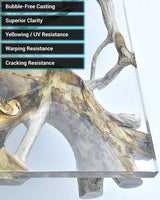 EcoPoxy FlowCast Deep Pour Epoxy Resin Kit - 1.59 Gal / 6L: UV/Yellowing Resistant, Bio-Based Resin | Water Clear Epoxy for River/Ocean Tables and Other Deep Casting Bubble Free Epoxy Projects EcoPoxy