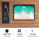 YITAHOME Buffet Cabinets with Storage, 47" Coffee Bar with Goblet Holder & Power Outlet, Farmhouse Sideboard Cabinets with Sliding Barn Doors for Kitchen, Living Room (White) YITAHOME