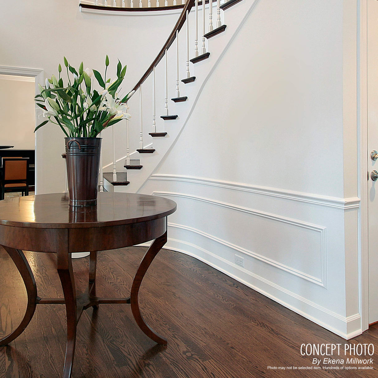 Ekena Millwork MLDFWM49X144 WM49 Crown Flexible Moulding, 3 5/8"F, Unfinished Ekena Millwork