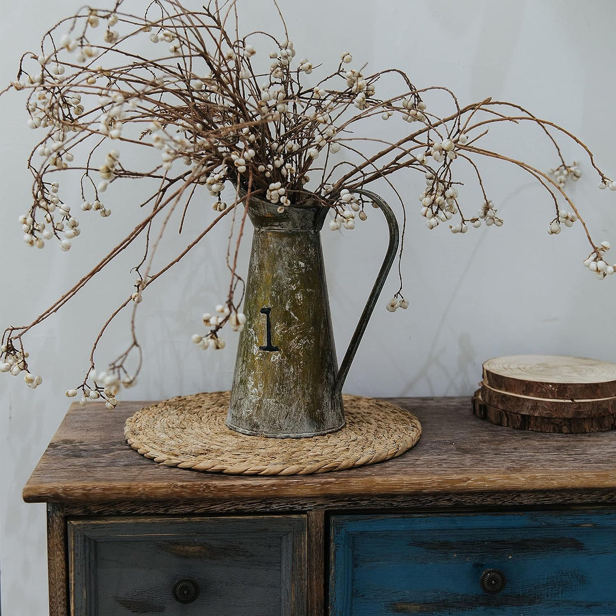 Defined Deco Woven Placemats Set of 10,12" Round Rattan Placemats,Natural Hand-Woven Water Hyacinth Placemats,Farmhouse Weave Place Mats,Rustic Braided Wicker Table Mats for Dining Table,Home,Wedding. DD DEFINED DECO