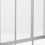 Outsunny 6' x 6' Walk-in Polycarbonate Greenhouse with Roof Vent for Ventilation & Rain Gutter, Heavy Duty Aluminum Green House, Hobby Greenhouse for Winter Outsunny