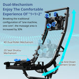 MYNTA 2025 4D Massage Chair for Full Body, Zero Gravity Recliner with 4D+2D Dual Mechanism, Waist & Shawl Heating with Extended SL-Track, Foot & Calf Massager, Music Sync with Hi-Fi Bluetooth Speaker MYNTA