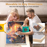 Lafati 1500 Piece 2-in-1 Tilting & Rotating Jigsaw Puzzle Board with Drawers，35"x27" Adjustable 5 Angle Puzzle Board with Cover & 4 Puzzle Sorting Trays, Gifts for Puzzle Lovers Lafati