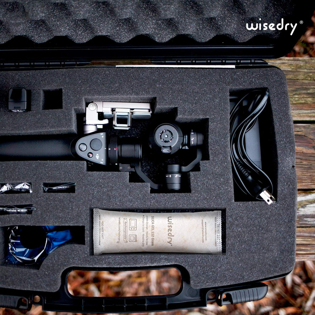 wisedry 112 Gram [4 Packs] Silica Gel Desiccant Packs for Larger Container Desiccant Bags with Orange Indicating Beads for 3D Printer Filament Gun Safe Camera Electronics Equipment Food Grade wisedry