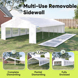 Quictent 20'x40' Heavy Duty Party Tent with Roll-up Ventilated Mesh Windows, Outdoor Event Shelter for Parties Wedding Carports Canopy BBQ Quictent