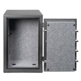 ISLANDSAFE 1200°F Fireproof and Waterproof Digital Safe Box, Digital Fire Proof Safe with 3 Spoke Detachable Handle, Personal Safe for Home Office Money Gun (2.88Cubic Feet Black) ISLANDSAFE