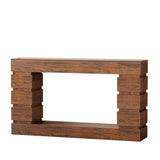 LIKEMET 55 Inch Console Table Farmhouse Entryway Table, Wood Sofa Table Accent Table with Open Storage, Narrow Couch Table for Entrance, Hallway, Foyer, Living Room LIKEMET