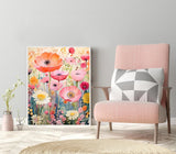 Pink Flowers Diamond Painting Kits for Adults, 5D Diamond Art Painting by Numbers Kits, DIY Pink Flowers Diamond Art Kits, Full Round Drill Diamond Paintings for Adults for Home Wall Decor, 12x16 in GUMITOON