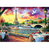 CEOVR Eiffel Tower Diamond Art Kits for Adults, 5D DIY Full Drill Landscape Diamond Painting Dots Crystal Gem Art, Adult Crafts Kits Arts and Crafts, Wall Decor for Home Office 12x16inch CEOVR